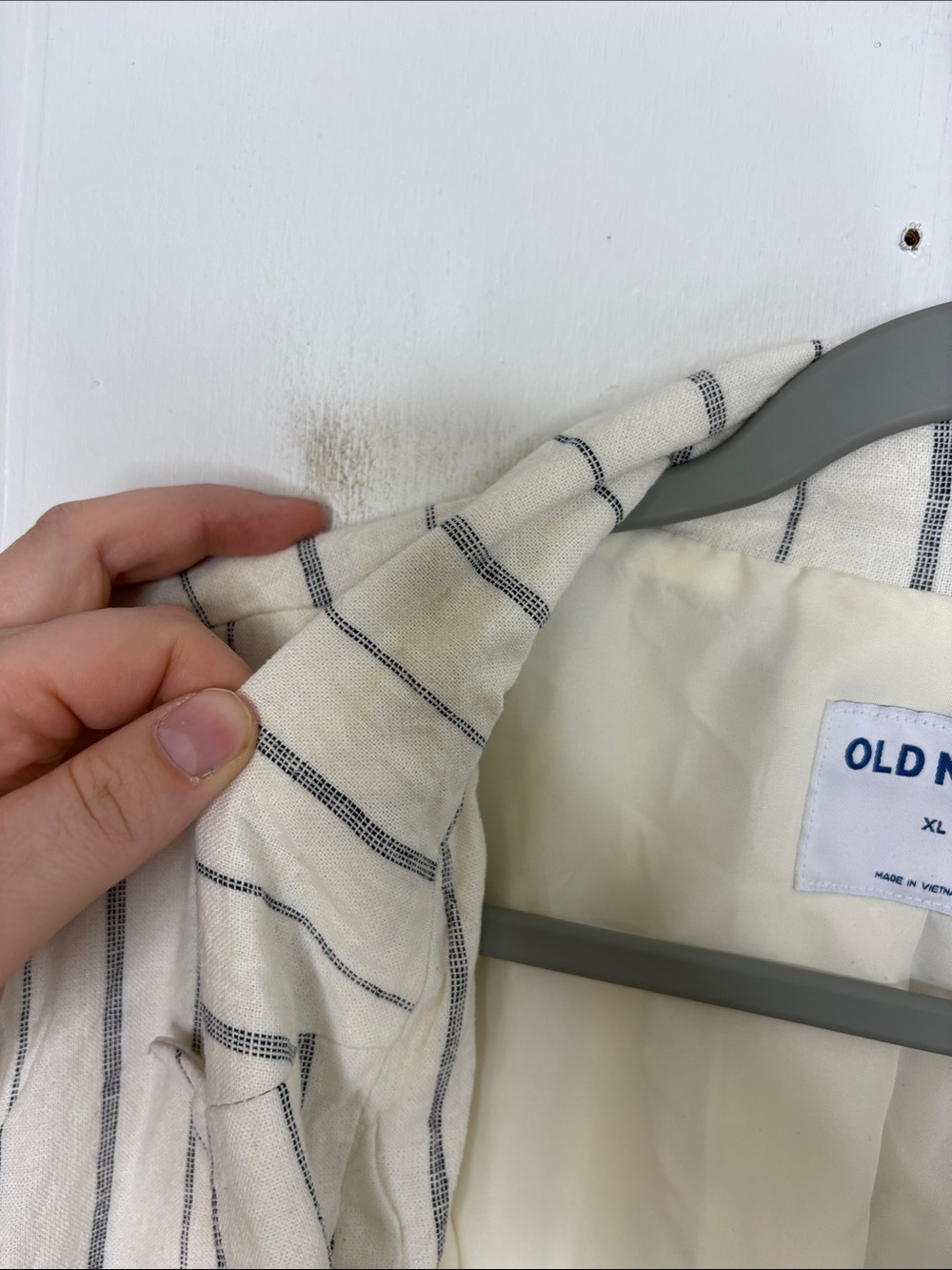 Old Navy Blazer Womens Extra Large Linen Blend Double Breasted Coastal Office - Picture 8 of 10